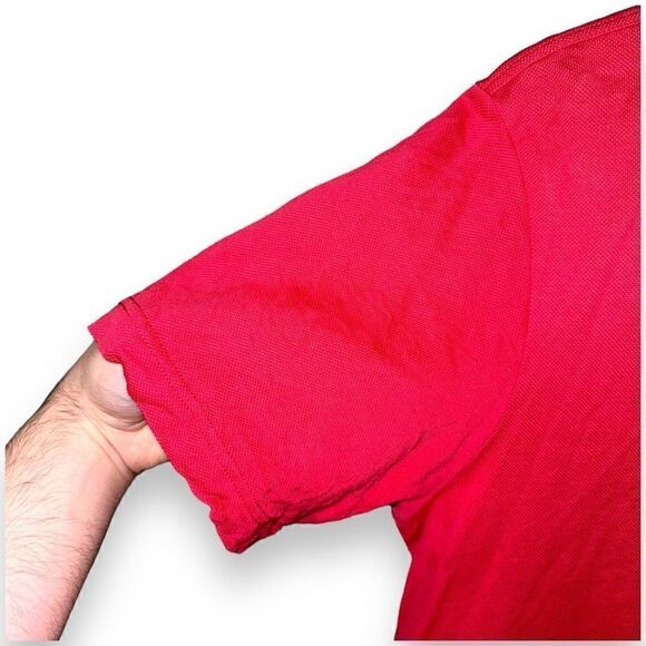 Bobby Jones Red Mesh Golf Polo Shirt Size L - Picture 4 of 8